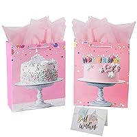 Capesaro Gift Bags with Tissue Paper,Medium Size 13
