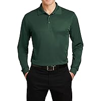 Men's Long Sleeve Micropique Sport-Wick Polo Shirt