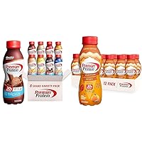 Premier Liquid Protein Shake Can & Shake Limited Edition 30g 1g Sugar 24 Vitamins Minerals Nutrients to Support Immune Health, Pumpkin Spice, 11.5 Fl Oz (Pack of 12)