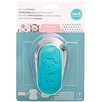 We R Memory Keepers Tab Paper Punch, Blue, with Sticker Sheets, Create Custom DIY Tabs, Easy to Use, Organize Files, Planners, Journals, Notebooks, and More