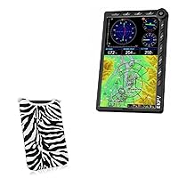 BoxWave Case Compatible with AVMap EKP V Handheld GPS - Zebra Plush SlipSuit, Animal Print Padded Soft Sleeve