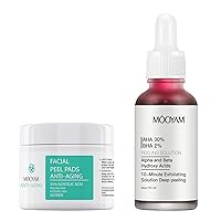 35% Glycolic Acid Pads for Face Exfoliating Anti Aging + AHA30%+BHA2% Peeling Solution
