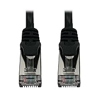 Tripp Lite Cat6a 10G Ethernet Cable, Snagless Molded Slim STP Network Patch Cable (RJ45 M/M), Black, 6 Feet / 1.8 Meters, Manufacturer's Warranty (N262-S06-BK)