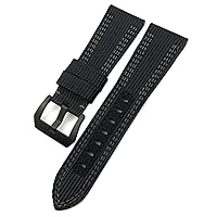 26mm Quality Nylon Canvas Cow Watch Strap Watchband For Panerai Pam985 Submersiblea Luminor Accessories Bracelet