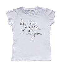 Big Sister Again Girl T-Shirt, Big Sister, Sister Announcement Shirts