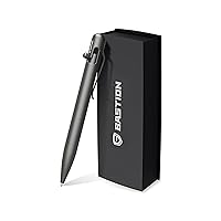 BASTION® Luxury Bolt Action Pen, Durable Professional Ballpoint Pen with Fine Tip, EDC Pen Ink Refillable Pen - Titanium Gray