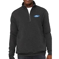 Ford Oval Emblem 1/4 Zip Sweatshirt - No Hood