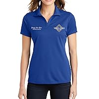 INK STITCH Women Lst640 Custom Embroidery Personalized Logo Texs Mesh Cool Fit Polo Shirts