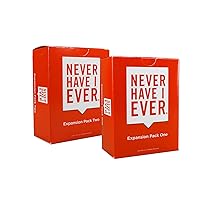 Never Have I Ever Party Card Game Expansion Pack Bundle, Includes Expansion Pack 1 and 2, Ages 17 and Above