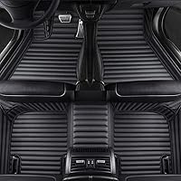 Custom Car Floor Mats Fit 96% Car Model Luxury Leather Waterproof Anti-Skid Full Coverage Liner Front Rear Mat/Set (All in Black -3D)