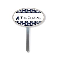 The Citadel Garden Yard Sign Oval Outdoor Decoration (The Citadel 6)