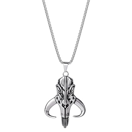 Star Wars Stainless Steel Necklaces for Men, Character Pendant Designs, 22