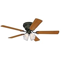 Westinghouse Lighting 7232100 CONTEMPRA IV Indoor Ceiling Fan with Light, 52 Inch, OIL RUBBED BRONZE