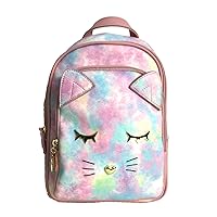 Betsey Johnson Luv Betsey B-Jax Tie Dye Kitty Small Backpack, Pink Multi