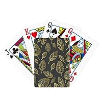 Golden Leaf Drawing Art Plant Poker Playing Magic Card Fun Board Game