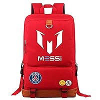 Messi Graphic Daypack PSG Wear Resistant Bookbag-Football Star Lightweight Travel Knapsack