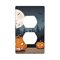 (Halloween Moon Bat Pumpkin) Modern Wall Panel, Switch Cover, Decorative Socket Cover For Socket Light Switch, Switch Cover, Wall Panel.
