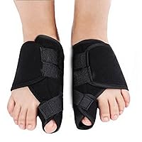 Bunion Splint, Bunion Corrector for Crooked Toes Alignment & Big Toe Joint Pain Relief (Black)