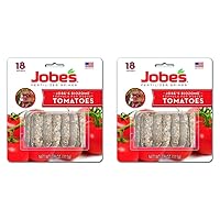 Jobe’s Fertilizer 06000, Spikes, for All Tomato Plants, 18 Spikes (Pack of 2)