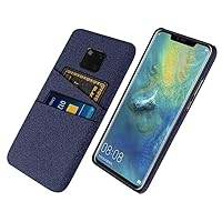 Case for Huawei Mate 20 Pro Case Fabric Dual Card Phone Cover for Huawei Mate20 Pro 20 X 20X Phone Case,Navy Blue,for Huawei Mate 20X