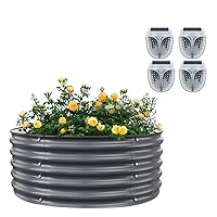 Round Raised Garden Beds Outdoor Garden Bed Lights Magnetic Motion Sensor Wall Lamp for Fence, Patio Decorations