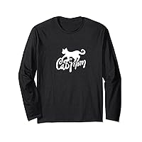 Cat Mom fun mother's day caturday Long Sleeve T-Shirt
