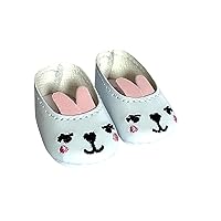 Mini Bunny Rabbit Shoes for 12-14.5 Inch Fashion Girl Dolls- Fits Lorelei and Friends Dolls- Fits Evia's World Dolls- Fits All 14-14.5 Inch Fashion Girl Dolls