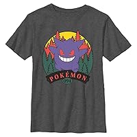 Pokemon Kids Forest Attack Boys Short Sleeve Tee Shirt