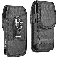 LUXMO Rugged Heavy Duty Cell Phone Carrying Holder Belt Clip Holster Case Pouch for Google Pixel 7, 7 Pro Pixel 8, 8 Pro Pixel Fold Nokia C210 G310 5G OnePlus Open Nord N30 5G OnePlus 11 Nord N300 5G