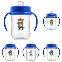 Dr. Brown's Milestones Soft Spout Sippy Cup with Handles - Blue - 9oz - 6m+ (Pack of 5)