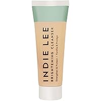 Indie Lee Brightening Facial Cleanser - Daily Hydrating Cleanser, Makeup Remover & Exfoliating Face Mask to Brighten, Firm & Protect Dry Skin - Clean, Gentle Face Wash (1oz)