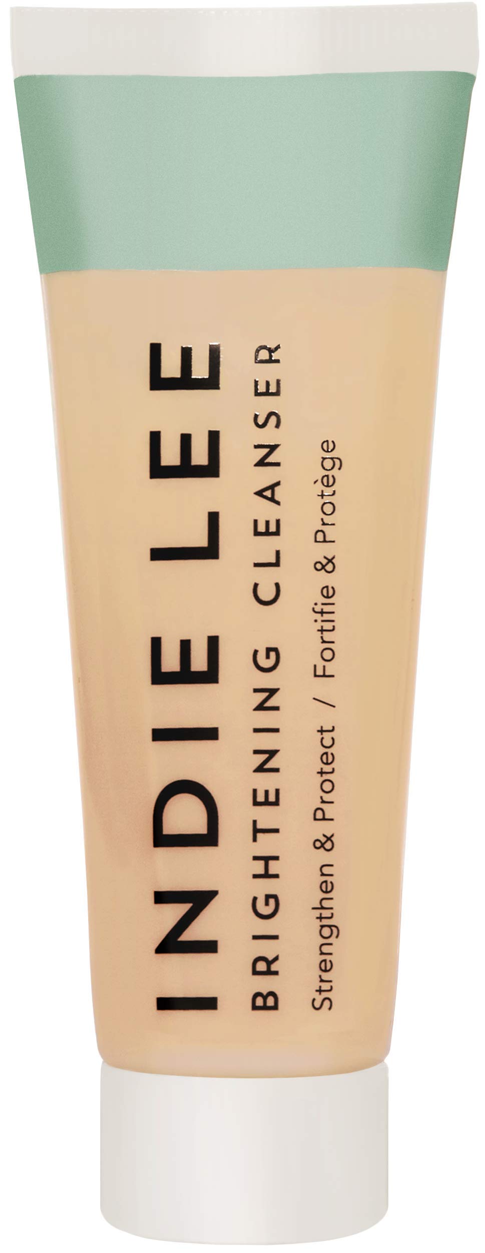 Indie Lee Brightening Cleanser - Exfoliating Gel-to-Scrub Face Wash + Makeup Remover with Vitamin C + Antioxidants to Help Visibly Brighten, Firm + Protect Skin (1oz / 30ml)