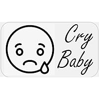 Cry Baby - 250 Stickers Pack 2.25 x 1.25 inches - Crying Eyes Tears Sad