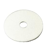 3M White Super Polish Floor Pad 4100, 15