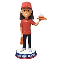 Restaurant Take Out Food Delivery Essential Heroes Bobblehead Female Light