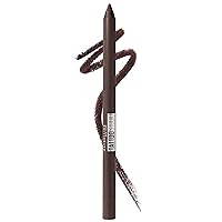 Maybelline TattooStudio Long-Lasting Sharpenable Eyeliner Pencil, Glide on Smooth Gel Pigments with 36 Hour Wear, Waterproof, Bold Brown, 1 Count