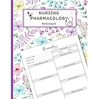 Nursing Pharmacology Notebook: Blank Medication Templates and Note Guide for Nursing Students to Organize and Document Drug Information