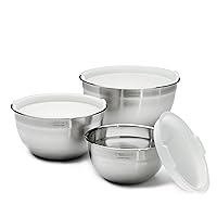 Cuisinart Mixing Bowl Set, Stainless Steel, 3-Piece, CTG-00-SMB