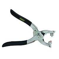 General Tools 71 Eyelet Setting Pliers, With 100 5/32 Inch (4mm) Eyelets In Copper, Silver & Gold Finishes For Use In Leather, Plastic, Rubber, Canvas and Cardboard