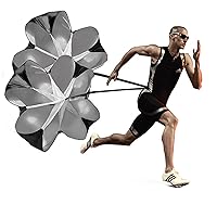 Resistance Parachute Strength Agility Training Umbrella Pack of 2 Football Running Explosive Force Speed Chute for Basketball Soccer Rugby