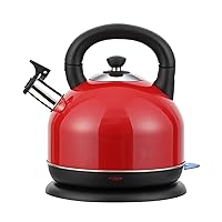 Kettles,1800W Quick Boil Kettle, Double Wall Tea,Coffee Kettle Auto Shut-Off, Boil-Dry Protection, 4Min/2L/Red/3L-Red