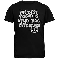 My Best Friend Is Every Dog Ever Black Youth T-Shirt