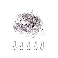 500pcs Metal Gourd Pin Bulb Pin Small Safety Pins Clothing Tag Pins Calabash Pin Bead Needle Pins Fastening Safety Locking Clip Buttons DIY Craft Sewing Home Accessories (Sliver)