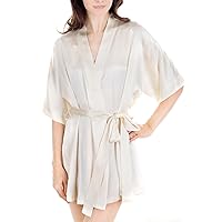 Women's Luxury Silk Sleepwear 100% Silk Sexy Short Robe Kimono