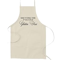 Shutting the F*ck Up is Gluten Free Funny Parody Cooking Baking Kitchen Apron