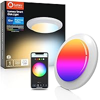 Smart WiFi Recessed Lights 5/6 Inch Can Lights, Smart LED Flush Mount Ceiling Lights, Dimmable RGBWW Surface Mount Disk Lights Work with Alexa/Google Assistant-ETL Listed