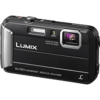 Panasonic LUMIX Waterproof Digital Camera Underwater Camcorder with Optical Image Stabilizer, Time Lapse, Torch Light and 220MB Built-In Memory – DMC-TS30K (Black)