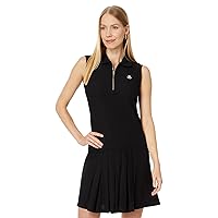 Tommy Hilfiger Women's Solid Tennis Dress, BlackX-Small