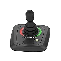 Lewmar Single Boat Joystick Thruster Control with Ergonomic, Tactile Pad, Sealed Membrane Switch Panel, Multi-Function LED Display, 12-24 Dual Voltage Supply