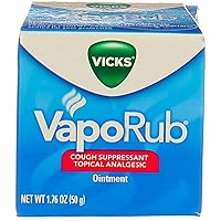 Vicks cough Vaporub Ointment, 1.76 Oz by Vicks (Pack of 2)